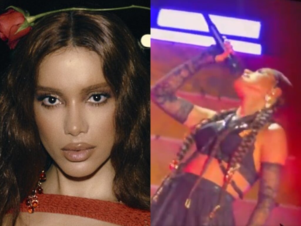 Anitta abre show do The Weeknd no México com música do "EQUILIBRIVM" e look inspirado no álbum