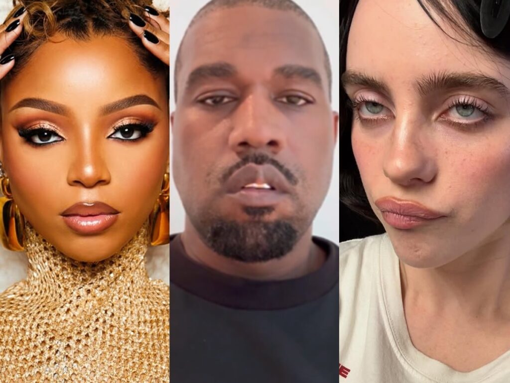 Kanye West: Chloe Bailey é ‘cancelada' por ir a show e Billie Eilish curte crítica ao rapper
