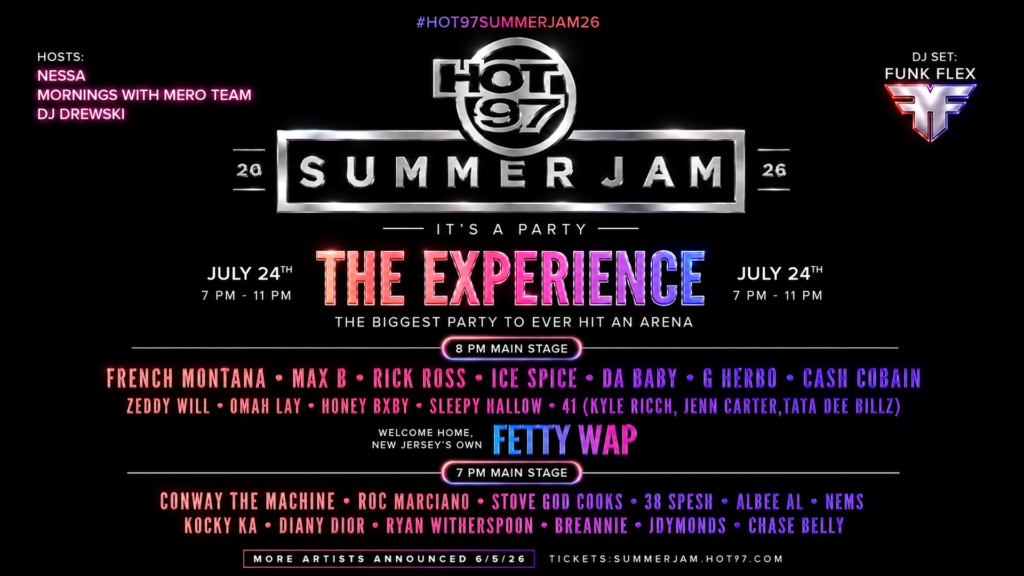 A maior festa que já aconteceu em uma arena – HOT 97 Summer Jam retorna em 24 de julho